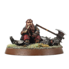 Gimli On Dead Uruk-Hai