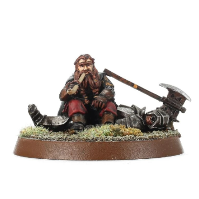 Gimli On Dead Uruk-Hai