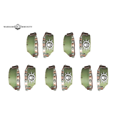 Death Guard Cataphractii Shoulder Pads