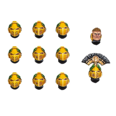 Imperial Fists MKVI Heads