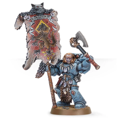 Grey Hunter with Wolf Standard