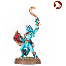 Skink Chief with Scythe and Shield