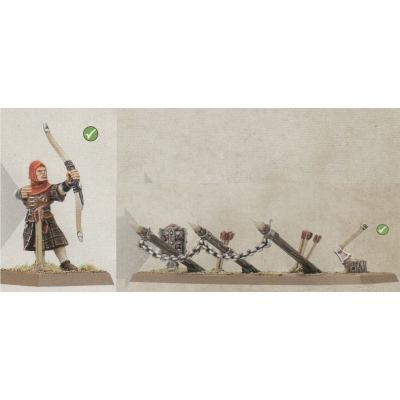Bretonnian Peasant Bowmen x 4