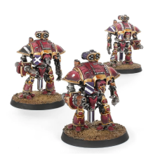 Adeptus Titanicus - Questoris Knights with Thunderstrike Gauntlets and Rocket Pods