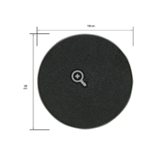 100 MM ROUND PLASTIC BASE (1pc)