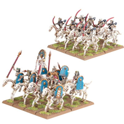 TOMB KINGS SKELETON HORSEMEN - HORSE ARCHERS x 8