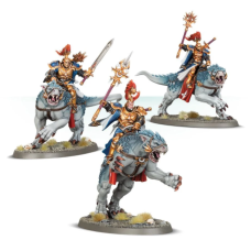 Stormcast Eternals Evocators on Celestial Dracolines