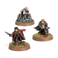 Frodo Baggins™, Samwise Gamgee™ and Gollum™ in Emyn Muil