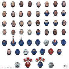 Space Marine Heads