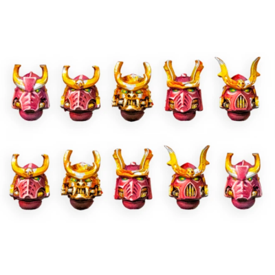 Cyber Samurai Veteran Heads