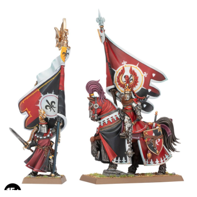 Battle Standard Bearer Mounted and on Foot