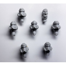 Imperial Fists Legion Phalanx Warder Squad - Heads