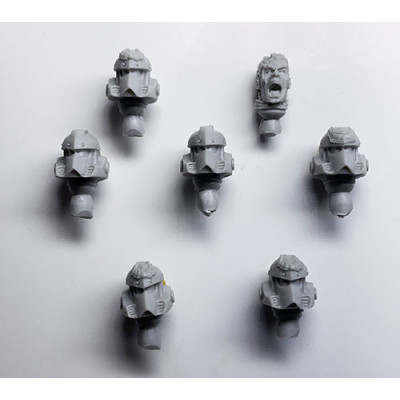 Imperial Fists Legion Phalanx Warder Squad - Heads