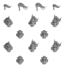 White Scars Mk II Heads Upgrade Set