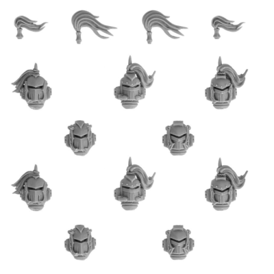 White Scars Mk II Heads Upgrade Set